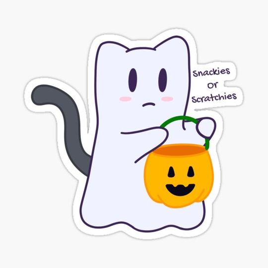 Discover Snackies or scratchies ghost kitty
