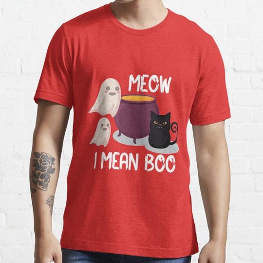 Discover Mean Boo Pumpkin Moon Vintage Halloween T-Shirt