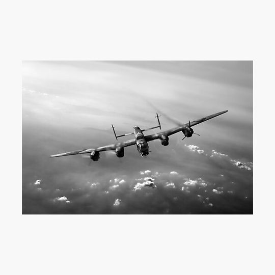 Discover Lone Lancaster black and white version