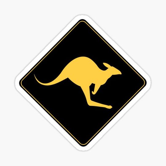 Discover Kangaroo Road Sign