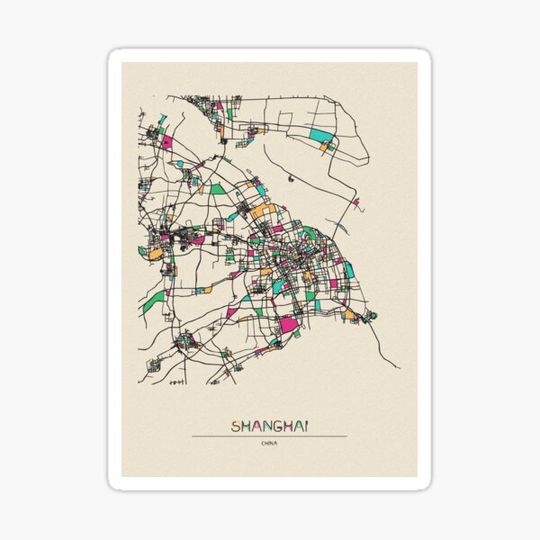 Discover Shanghai, China Street Map