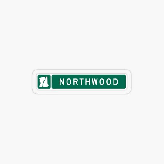 Discover Northwood, NH Town Line Sign Horizontal
