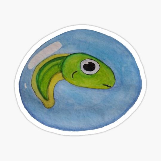 Discover Tadpole Bubble Watercolor