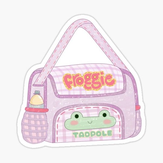 Discover cute bag sticker