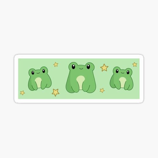 Discover Cute Froggy Frog Stars Pattern Cottage core