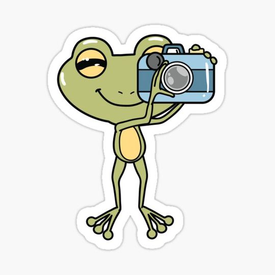 Discover Frog as Photographer with Camera