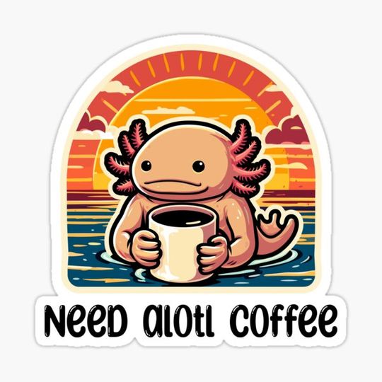 Discover Cute Axolotl Coffee Lover