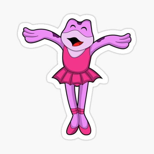 Discover Frog at Ballet Dance with Skirt