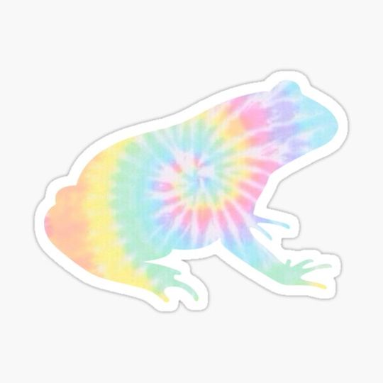 Discover Pastel Tie Dye Watercolor Frog