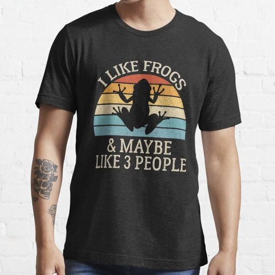 Discover Funny Frog Lover Gifts, I Like Frogs and Maybe Like 3 People