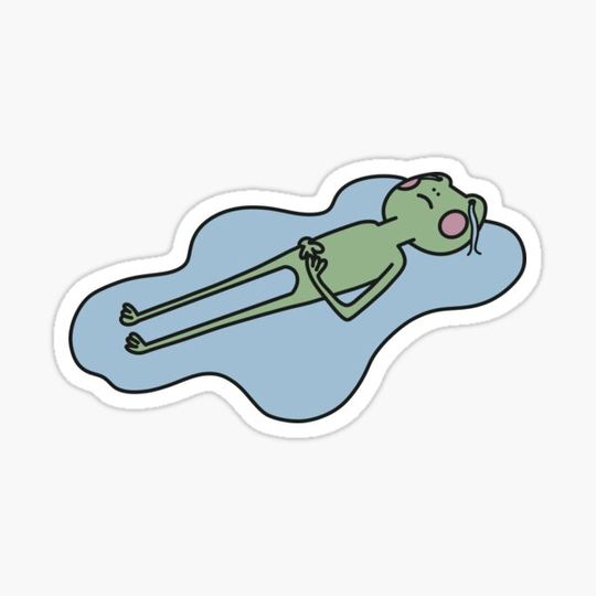 Discover crying frog in tear puddle