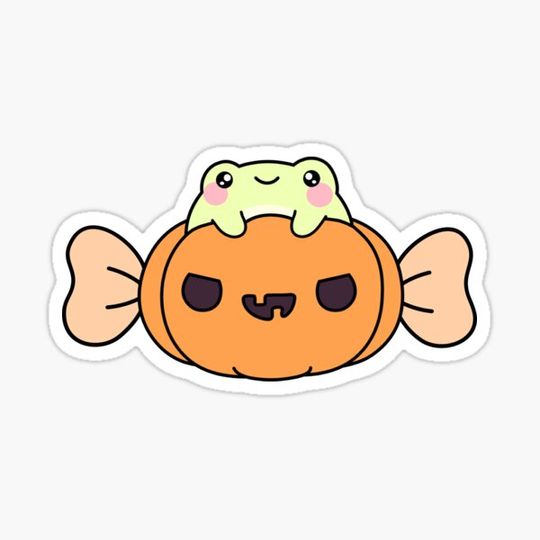 Discover Frog with Ghost Pumpkin Candy Halloween