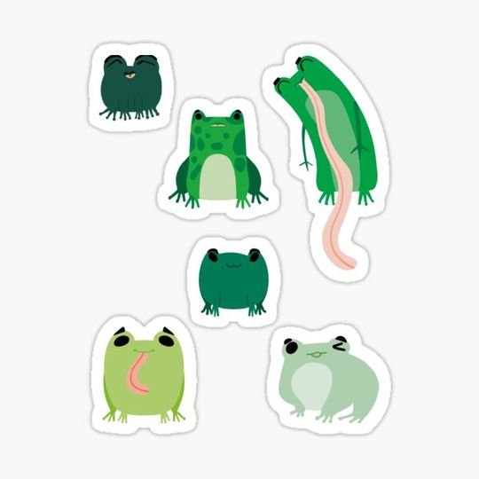 Discover Cute Cartoon Tree Frog - Green and Blue