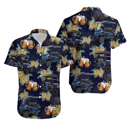 Discover Golf Cart And Beer Trendy Hawaiian Shirt