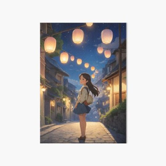 Discover Lantern Lights - A Dreamy Anime Artwork