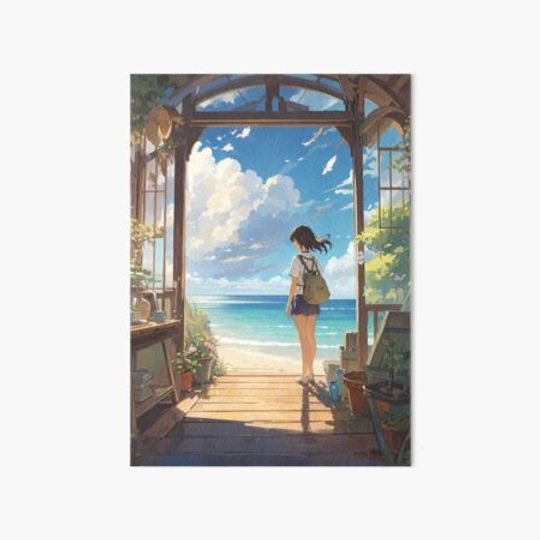 Discover Paradise Beach - A Dreamy Anime Artwork