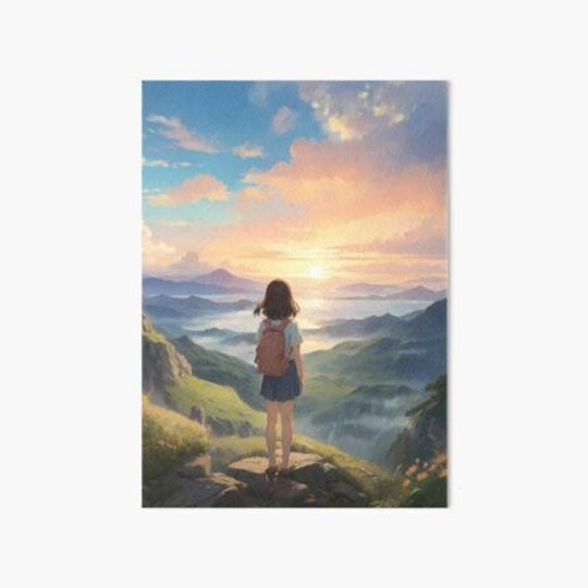 Discover Adventure ahead - A Dreamy Anime Artwork