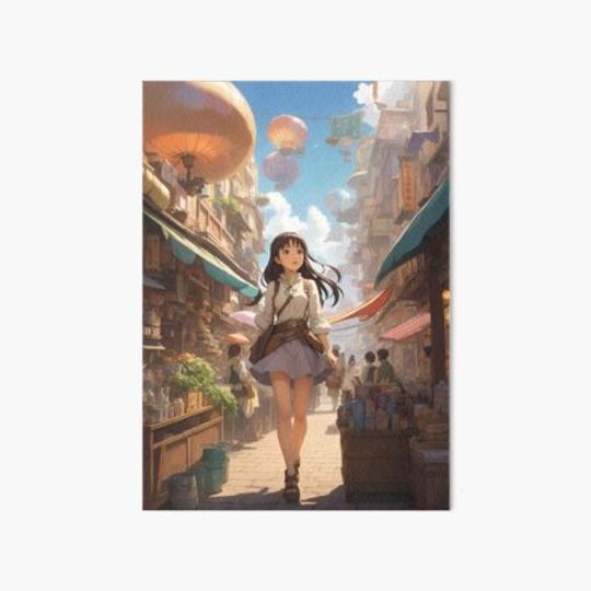 Discover Market Maze - A Dreamy Anime Artwork