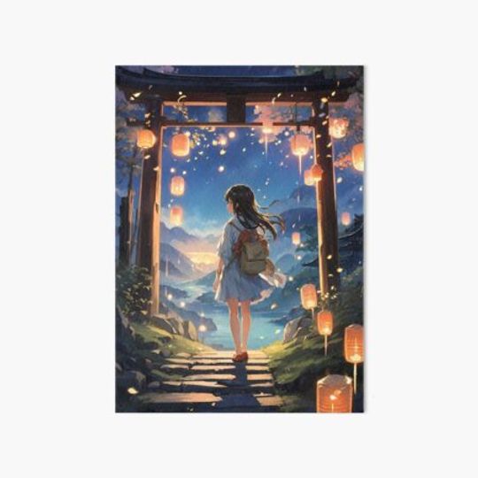 Discover Floating Lantern Festival - A Dreamy Anime Artwork