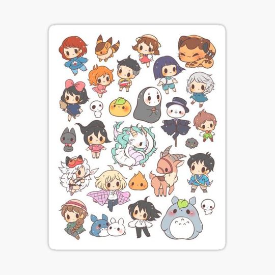 Discover Anime sticker chibi form