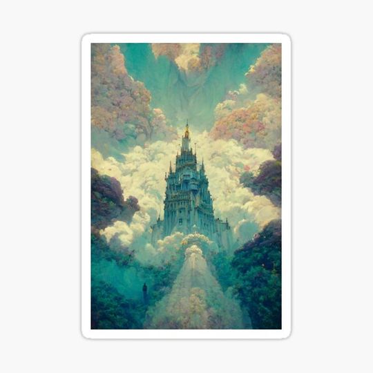 Discover Castle in the sky - Midjourney