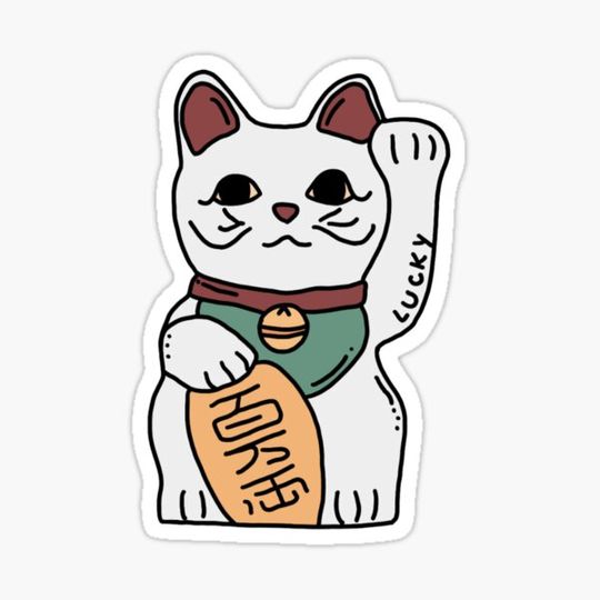 Discover LUCKY CAT- Cute Lucky Symbols Sticker