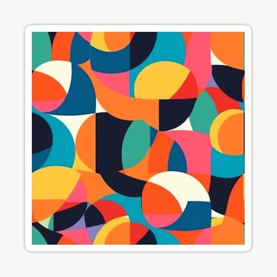 Discover Geometric Forms Full Colored