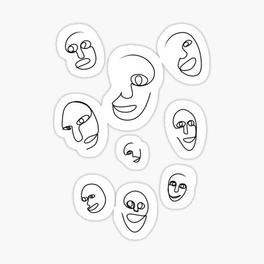 Discover faces with 1 line