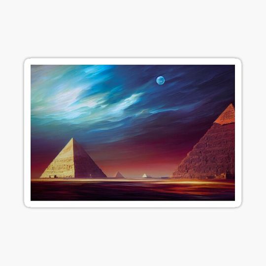 Discover Moonlit Pyramids at Dusk