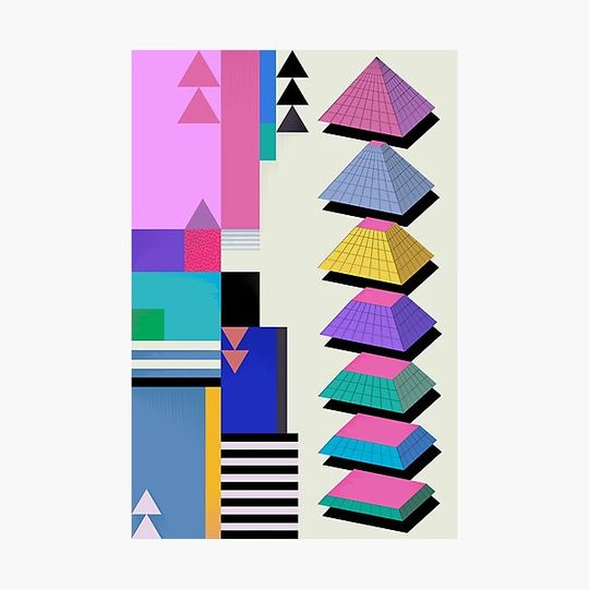 Discover 80s Triangles White