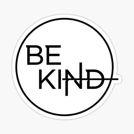 Discover Be Kind in Simple Black Circle