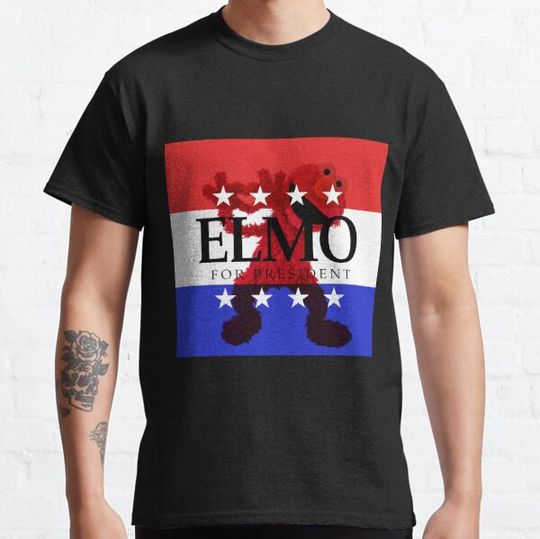 Discover Muppet Elmoz Red Monster For President 2024
