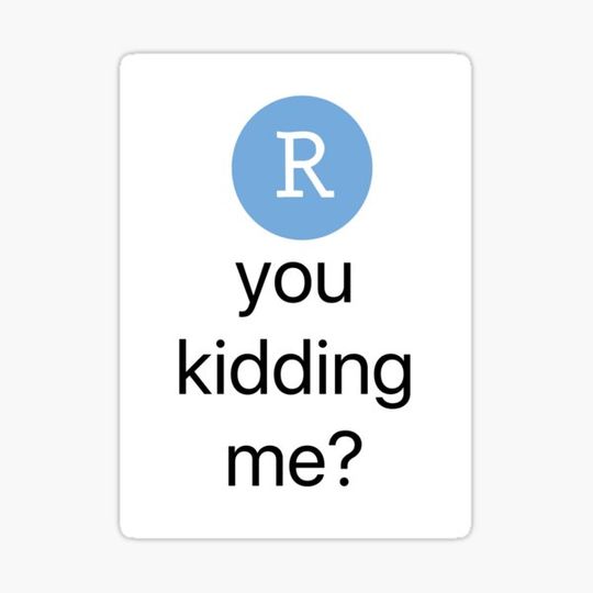 Discover R You Kidding Me?