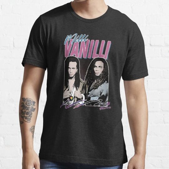 Discover Milli Vanilli T-ShirtMilli Vanilli Fanart Aesthetic Design Tribute Classic