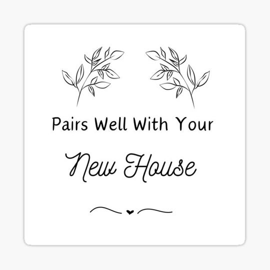 Discover Housewarming Gift Label - House