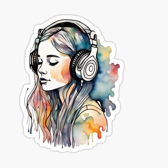 Discover Music watercolor