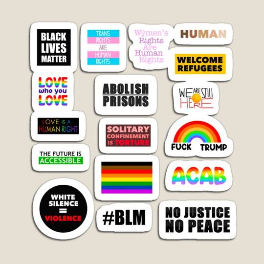 Discover Human Rights Stickers