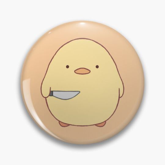 Discover stabby duck (orange bg)