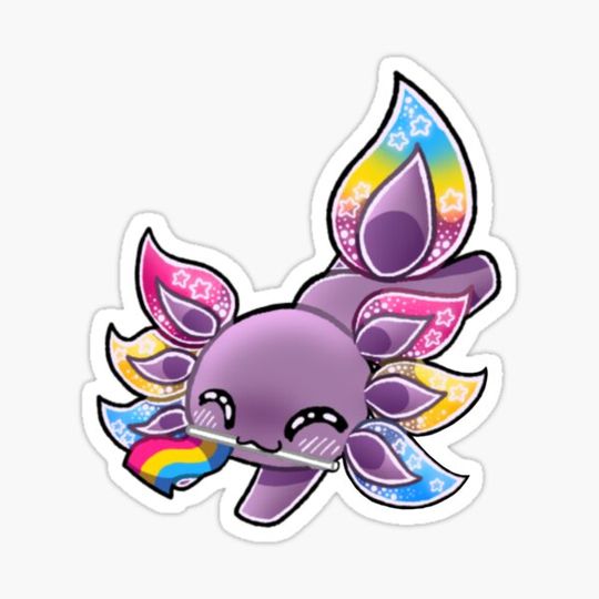 Discover Pansexual Pride Axolotl