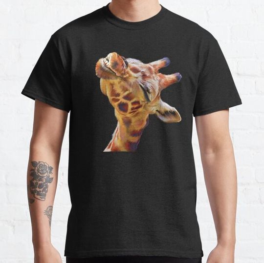 Discover Beautiful Cute Laughing Giraffe Animal Lover Art