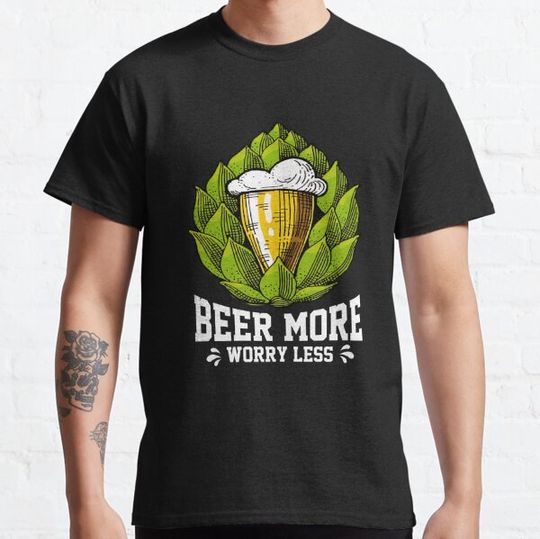 Discover Beer More Worry Less Funny T-shirt
