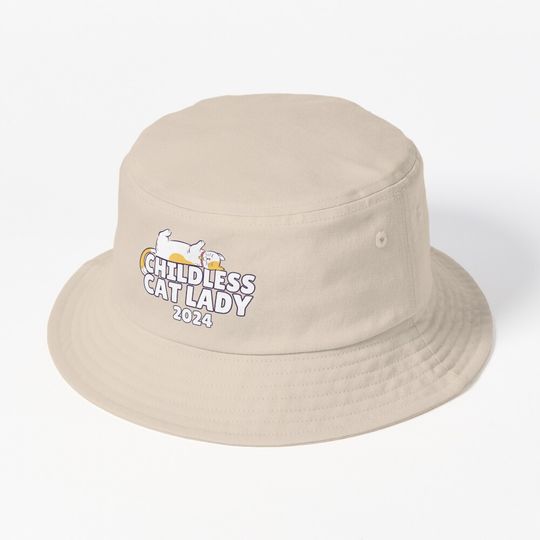 Discover Childless cat lady 2024 Bucket Hat