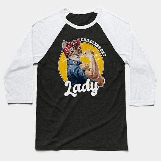 Discover Childless Cat Lady Baseball Tee - Childless Cat Lady Baseball T-Shirt BE691