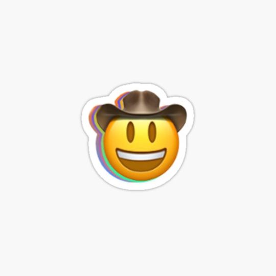 Discover trippy cowboy emoji