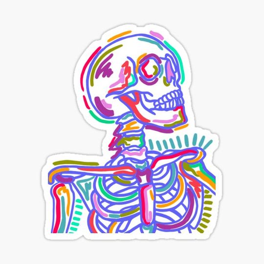 Discover neon rave skull