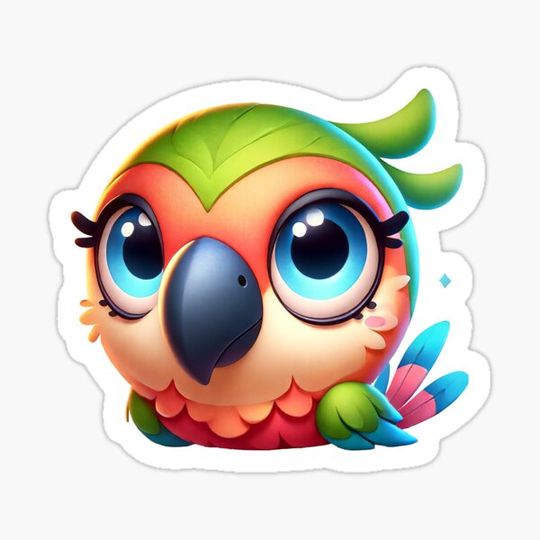 Discover Colorful parrot with charm