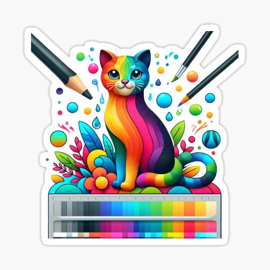 Discover Colorful cat