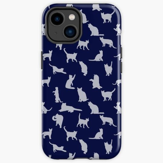 Discover Cats Pattern: Blue