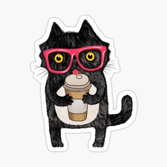 Discover Black Coffee Cat and Doodles