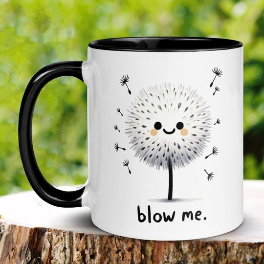 Discover Blow Me, Funny Coffee Mug, Funny Gifts, Adult Humor, Offensive Mug, Make A Wish, Offensive Mug
